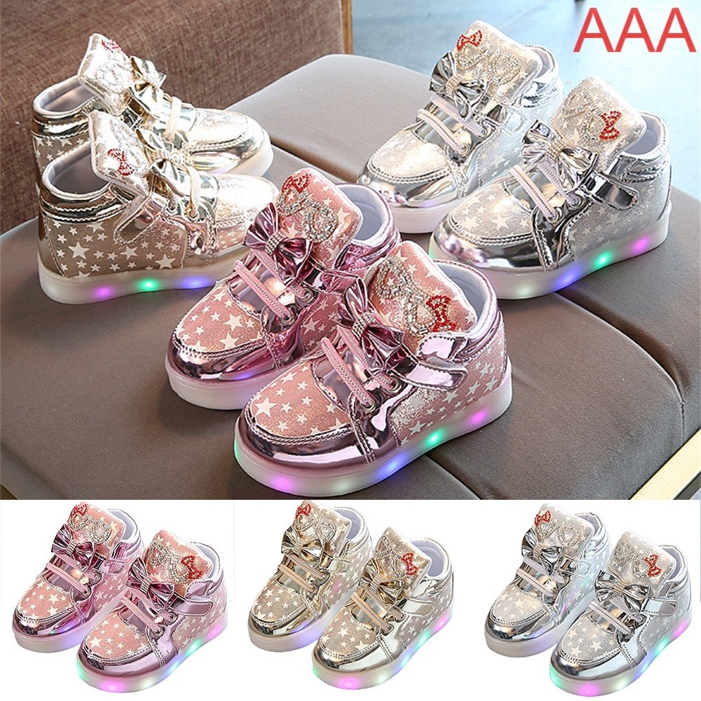 Light Up Shoes Flashing Breathable Sneakers Luminous Casual Shoes for Kids Kid Boys Girls LED Shoes 