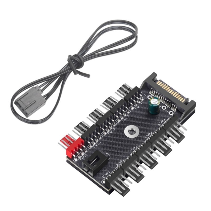 Bt 4Pin PWM พัดลมระบายความร้อน HUBs Splitters เพิ่มการไหลเวียนของอากาศสําหรับการทําความเย็นที่ดีขึ้น