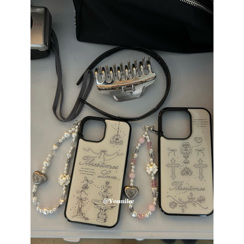 การออกแบบศิลปะย้อนยุคของบล็อกเกอร์ อินสตาแกรม พร้อมเคสโทรศัพท์โบว์ข้ามที่วาดด้วยมือหวานและเย็นสําหรับ ไอโฟน 15 มือโปร/14 โปรแม็กซ์ แอปเปิล 13/12/11 ราคา ถูกที่สุด ดีลบีเคเค แกลเลอรีภาพที่ 8