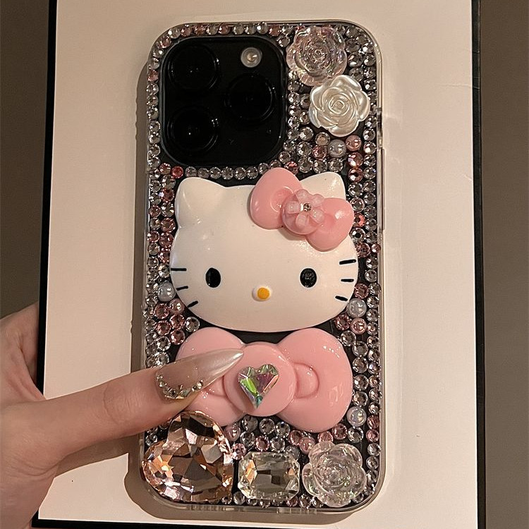 แฟชั่นแมวน่ารักGlitterเพชรเคสโทรศัพท์สําหรับOppo Reno 15 Pro Max 16F 15F 14F 14 13 12 11 Pro 13Pro 1