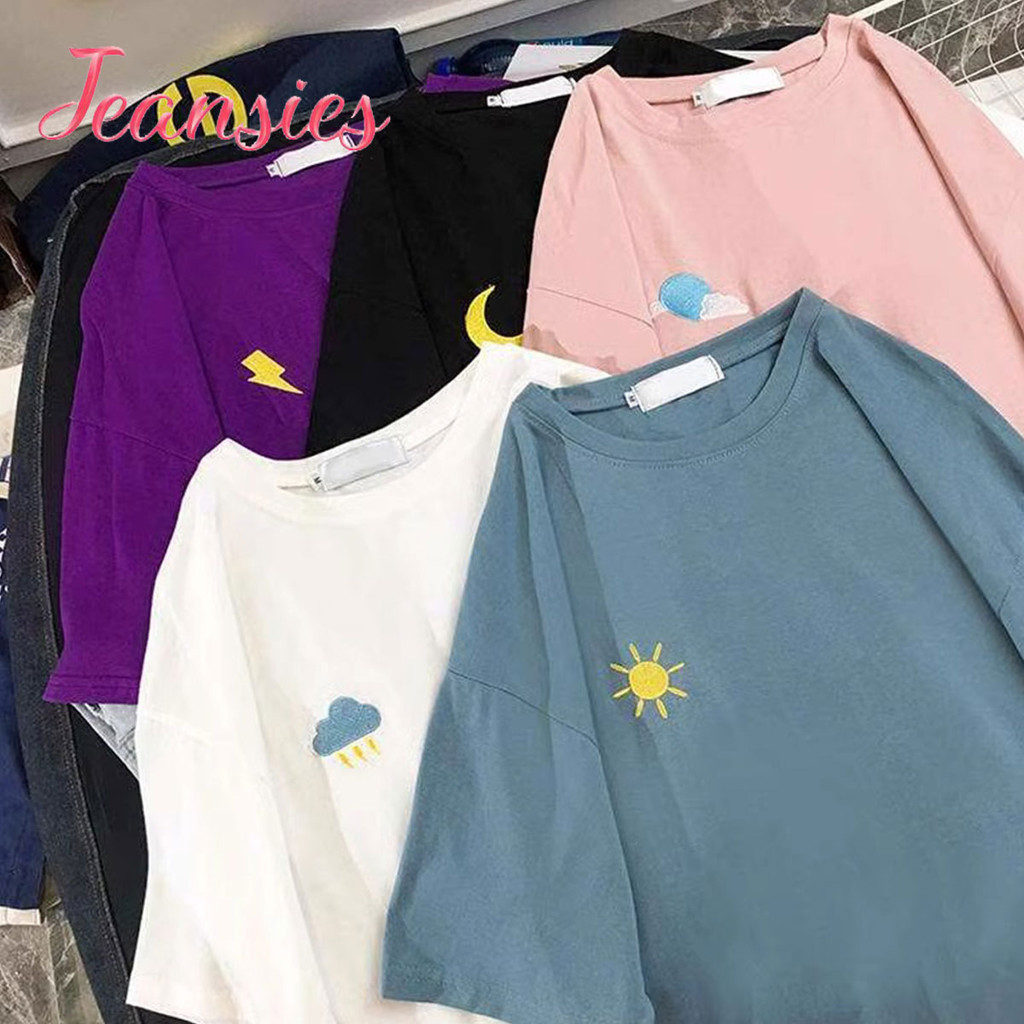 เสื้อยืด Oversize ผู้หญิง ลายมินิมอล มีสีให้เลือกเยอะ