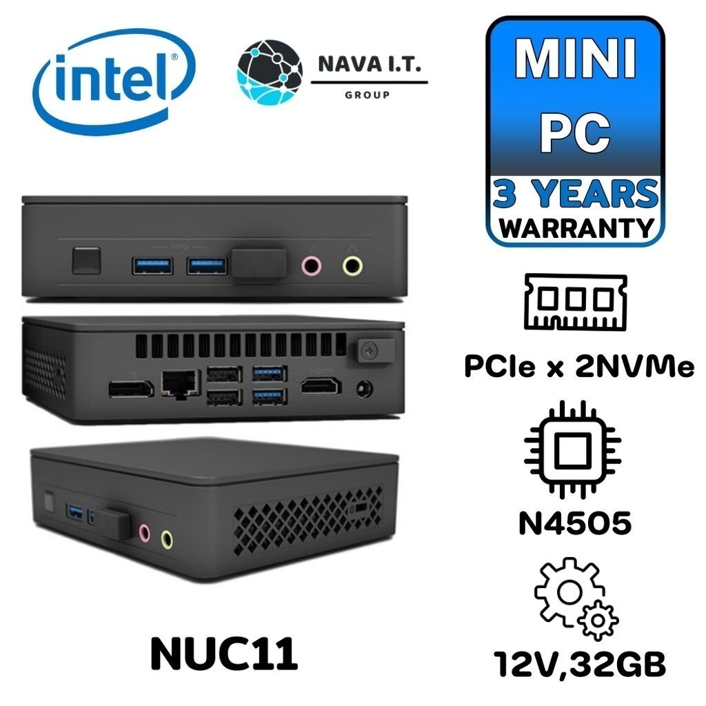 ⚡️กรุงเทพฯด่วน1ชั่วโมง⚡️ INTEL MINI PC (มินิพีซี) NUC ESSENTIAL KIT CELERON N4505 BNUC11ATKC20001 MINI PC ประกัน 3 ปี