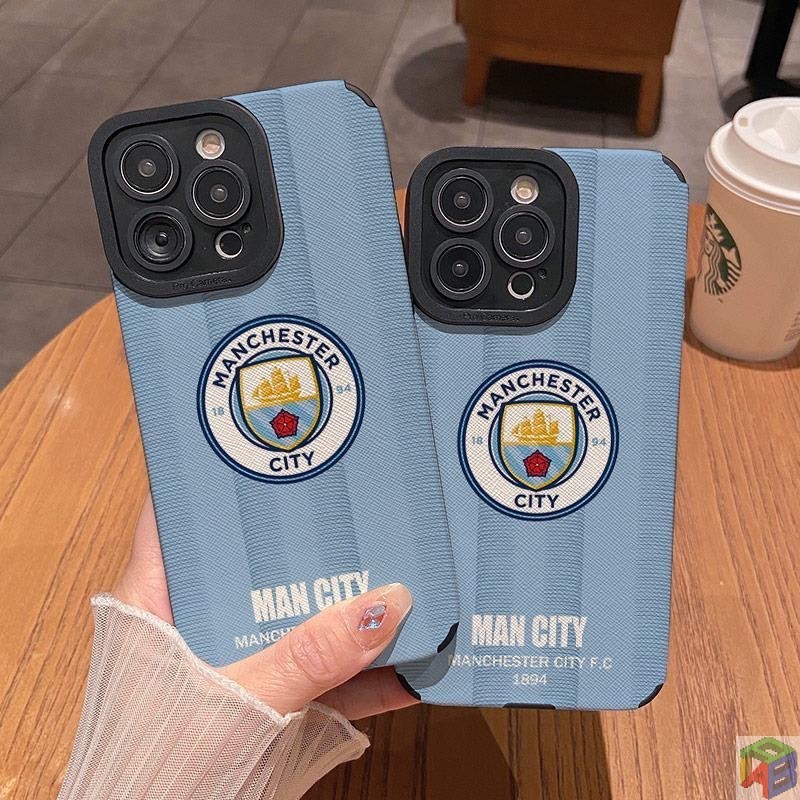 กรณีสําหรับiphone 11Pro MAX 14PRO MAX/15Promax/11 12/6/7/8/Plus XR XmaxฟุตบอลManchron Cityโลโก้ฤดูกาลใหม่เคสโทรศัพท์รวมทุกอย่างLambskinกันกระแทกปกอ่อน