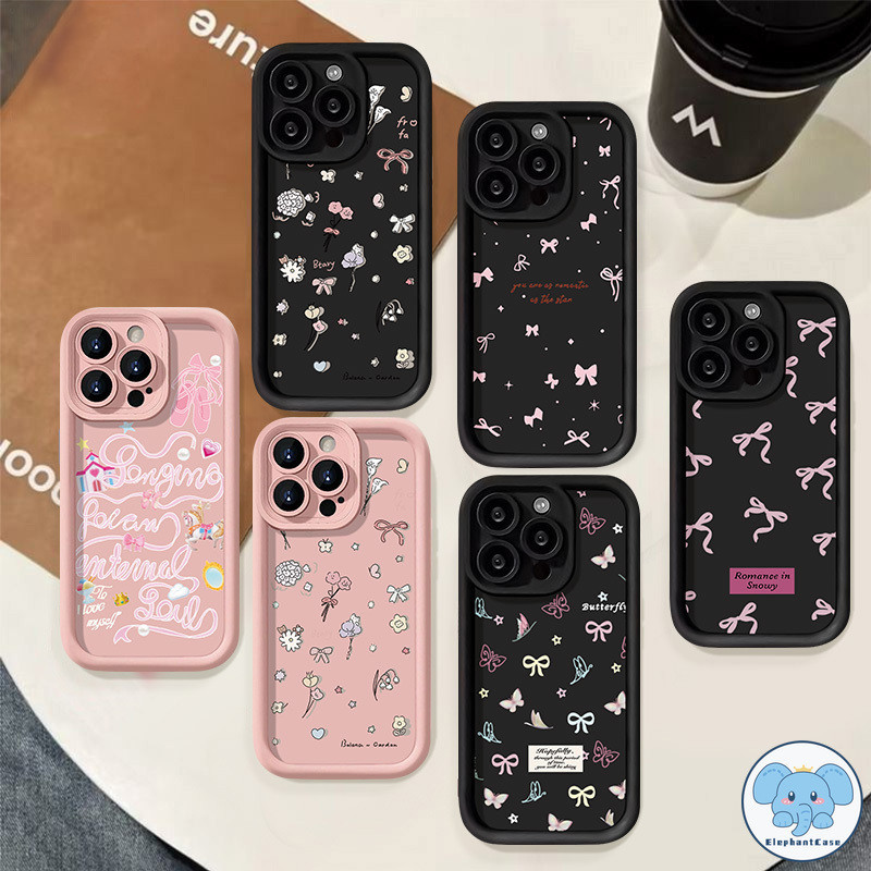 เคส Dandelion Bowknot Pink น่ารักสำหรับ Realme C85 C75 C63 5i C51 C67 C25Y Note 50 C53 C55 C12 C25 C20 C35 C3 C15 C31