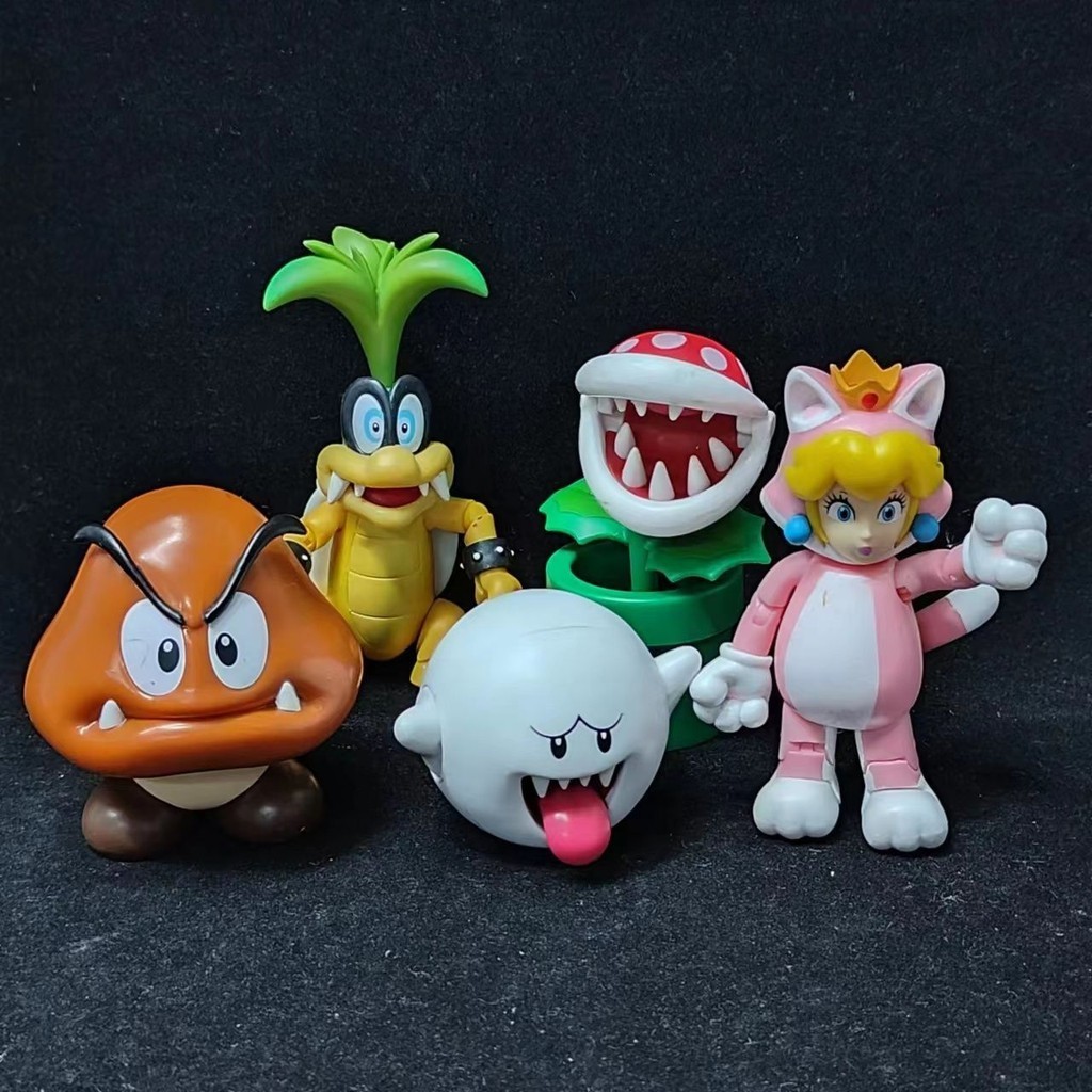 [รูปแบบใหม่] ขนาดใหญ่ 正 JAKKS Bulk Super Mario Brigitte Cool Overlord ตุ๊กตาเกาลัดตกแต่ง Movable P60