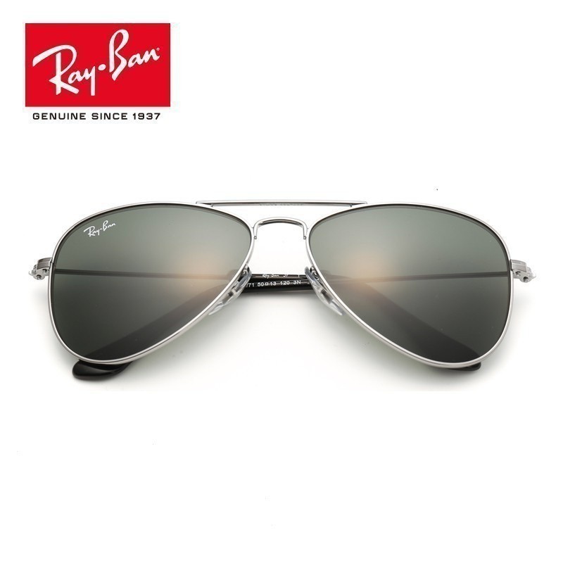 กระจกกลม RayBan ไล่โทนสีครึ่งกรอบแฟชั่นแว่นตา