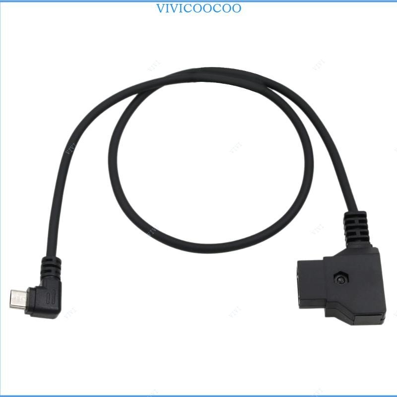 Vivi 50 ซม . 19 6 นิ ้ ว D-TAP ถึง Type-C Connector Adapter Cable V-port Charge Wire