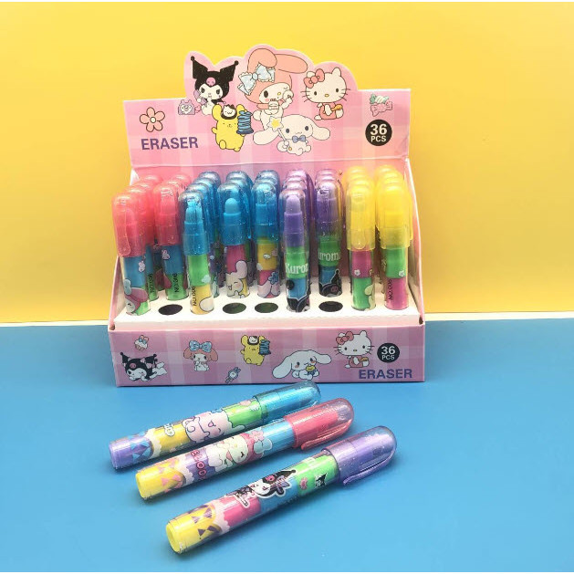 ยางลบเปลี่ยนไส้ ยางลบต่อไส้ S0319 ยางลบดินสอ ลายการ์ตูน หลากหลายแบบ น่ารักมาก คุณภาพดี - 1