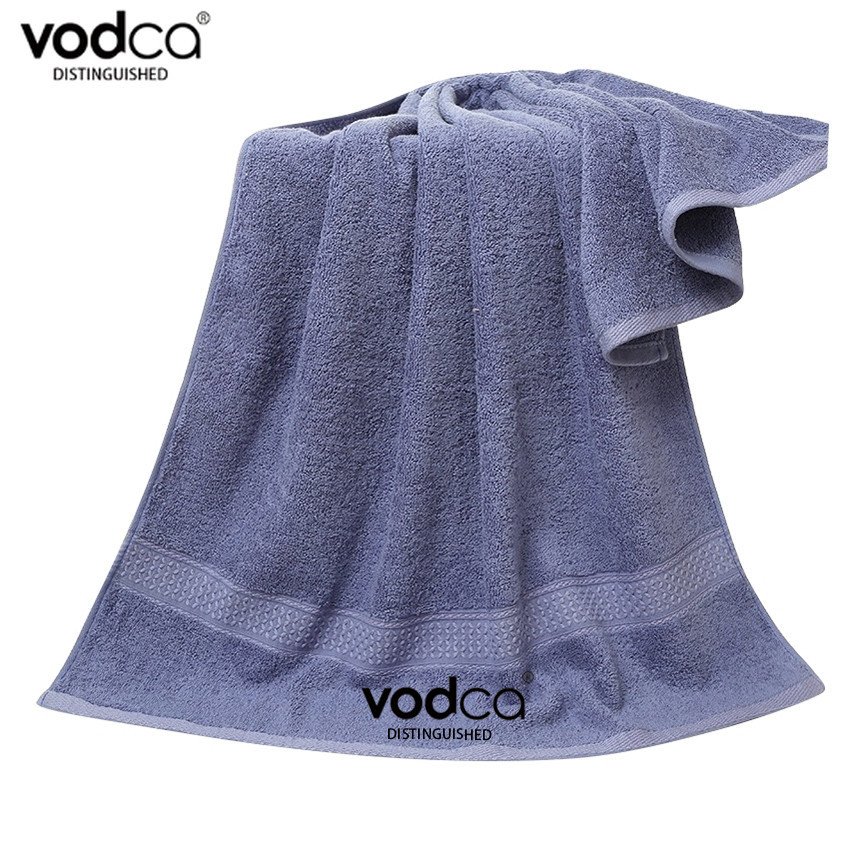 Vodca-พร้อมส่ง ผ้าขนหนูอาบน้ำ (ปักโลโก้ Vodca) ขนเดี่ยวหนานุ่ม (ขนาด 72 x 140 เซนติเมตร) รหัส MS-022