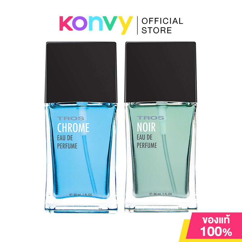 TROS EDP ทรอส น้ำหอมสำหรับผู้ชาย 30ml (Chrome/Noir)