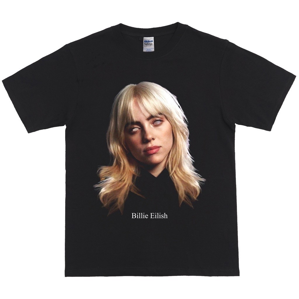 Fast Shipping เสื้อยืดแขนสั้นสินค้าวินเทจ Billie Eilish