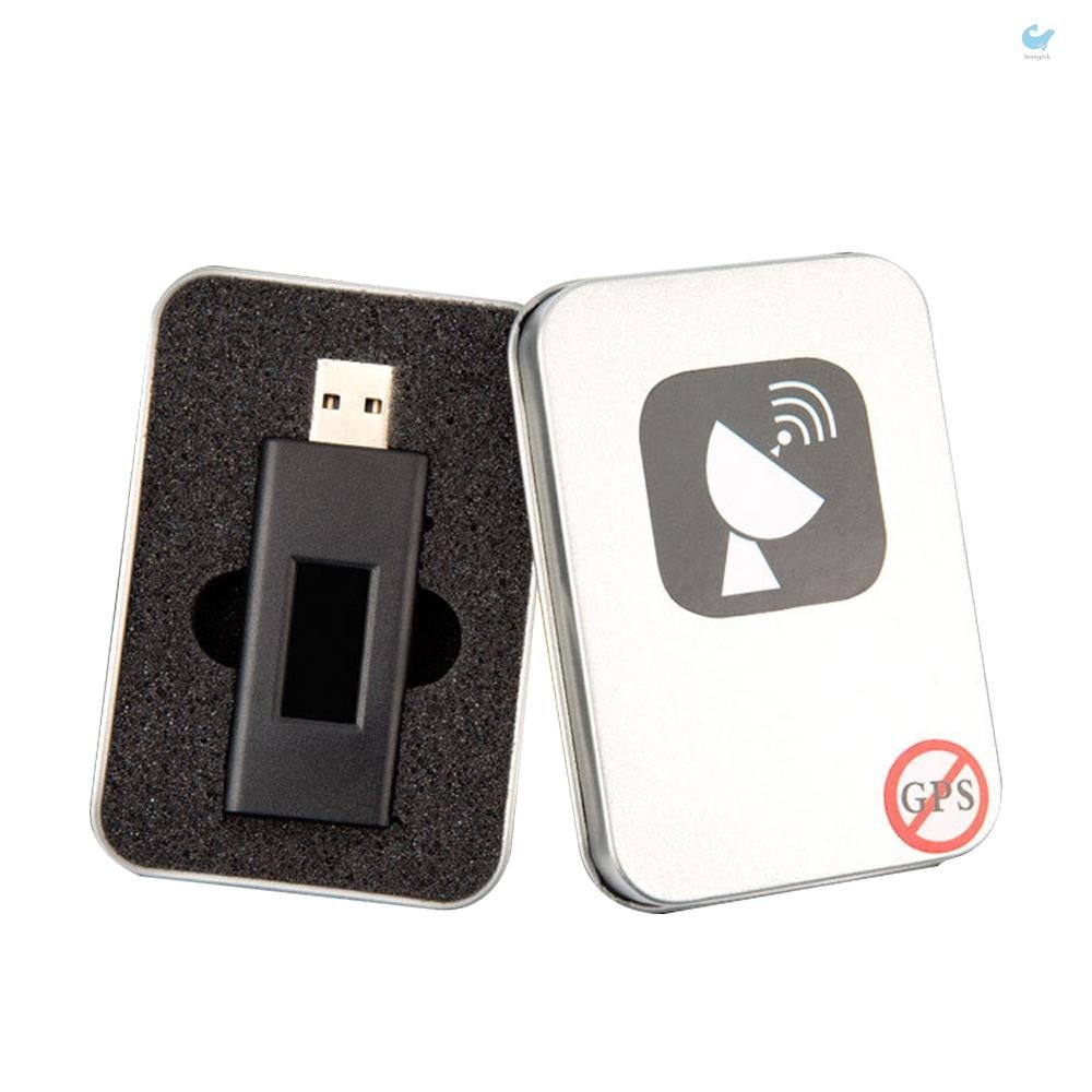 Hgt U Disk Type Global Position System L2 สัญญาณโล่อินเทอร์เฟซ USB อุปกรณ์โล่รถยนต์พร้อมจอแสดงผล LED และกล่องเก็บของโลหะ