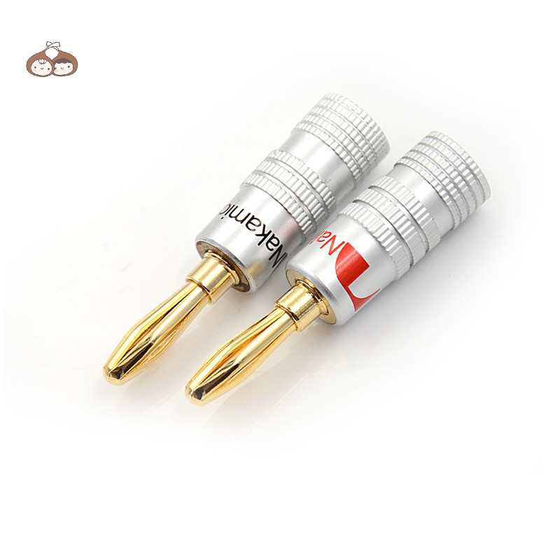 Bef 12 ชิ ้ น Golden Nakamichi ลําโพง Banana Plug Connector อะแดปเตอร ์ ตัวเชื ่ อมต ่ อ TH