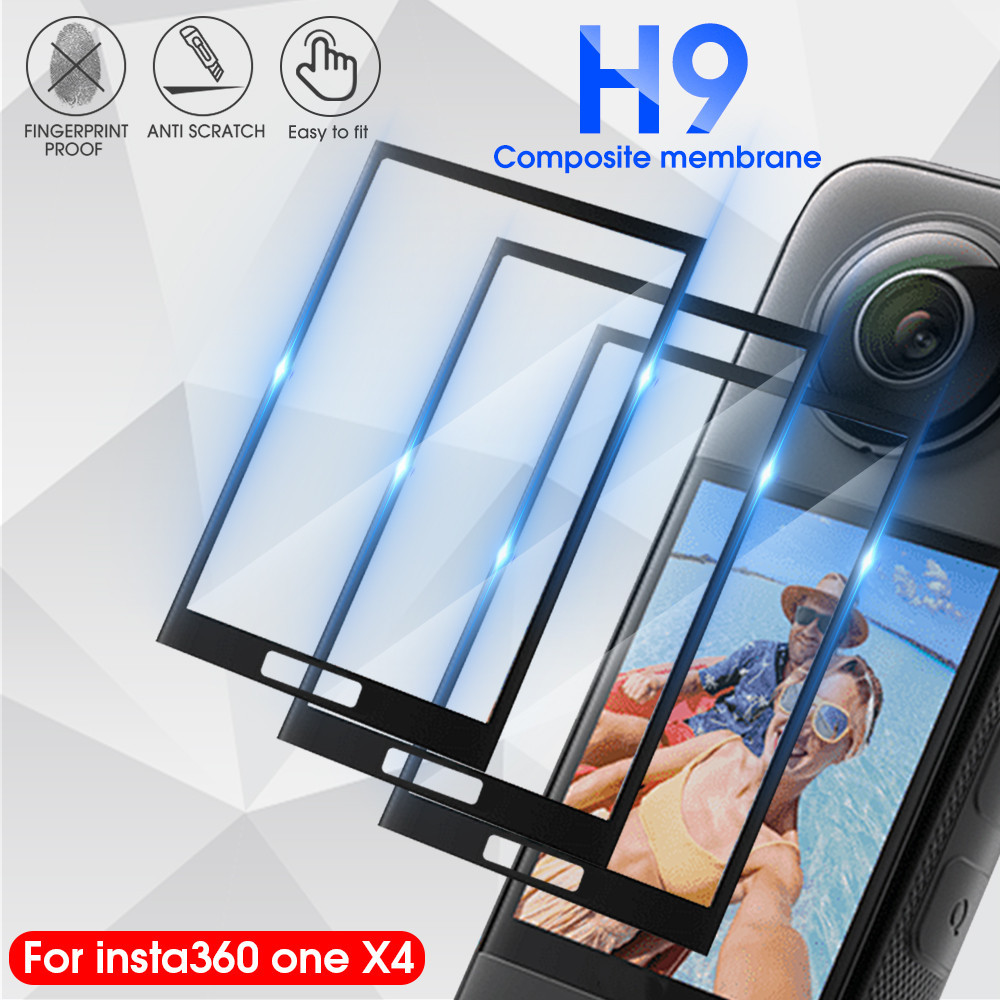 1/3 ชิ้นฟิล์มโค้งเต็มสําหรับ Insta360 One X4 - ป้องกันลายนิ้วมือ - 3D ป้องกันรอยขีดข่วน PMMA PC Protector - หน้าจอ HD โปร่งใส - ฟิล์มป้องกันนุ่มที่ชัดเจนเป็นพิเศษ - ฟิล์มคอมโพสิต