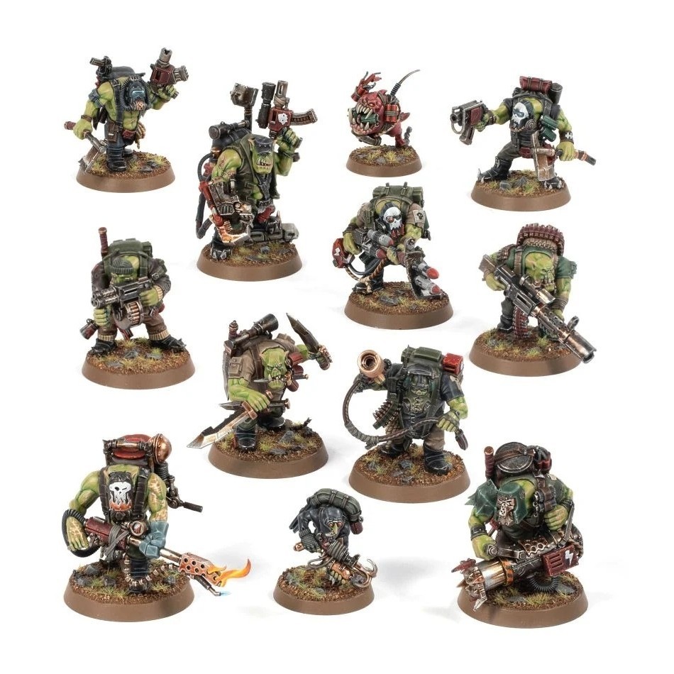 E275 Orks Kommandos ( Killteam Octarius Resin Miniatures Model Plate