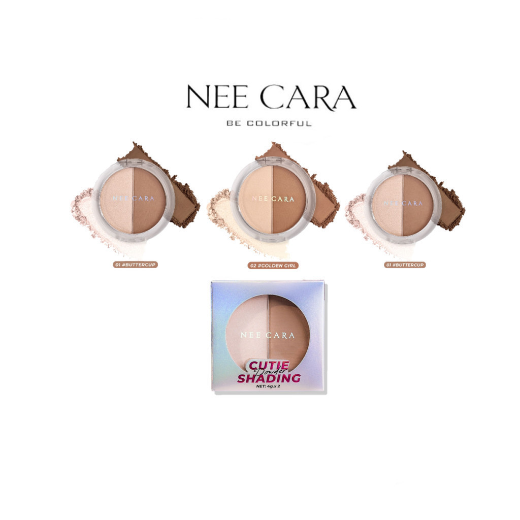 ของแท้·ส่งด่วน·ถูก Neecara Cutie Shading Powder #N339 นีคาร่า คิวตี้ เฉดดิ้ง พาวเดอร์ x 1 ชิ้น dayse