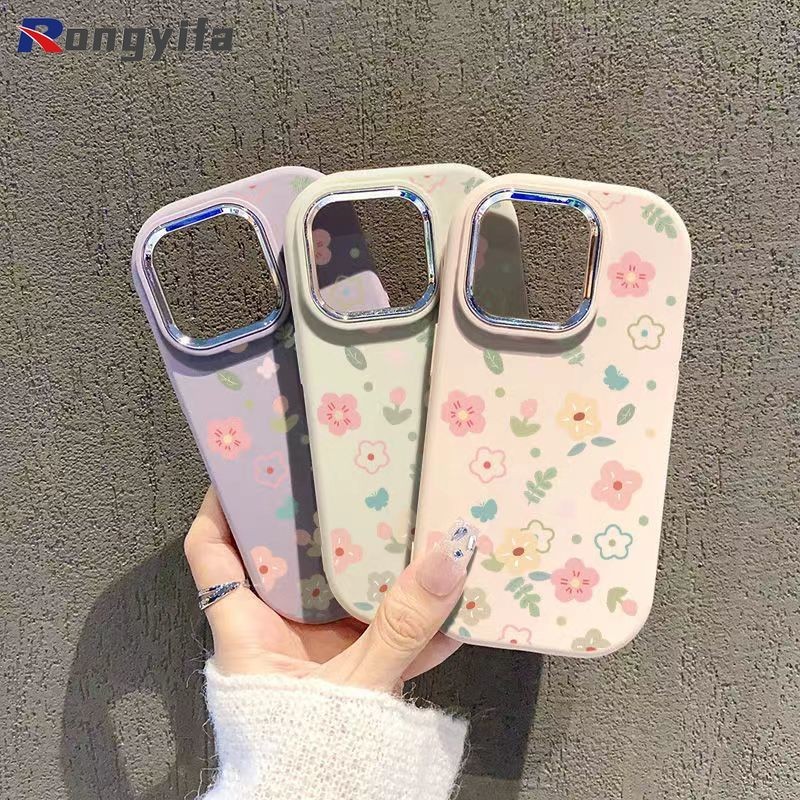 เกาหลี Vintage ดอกไม้สําหรับ Vivo Y200i Y76 Y76S Y74S 5G Y16 Y02S S18E IQOO 12 Pro 11 10 Pro 11S Z9 