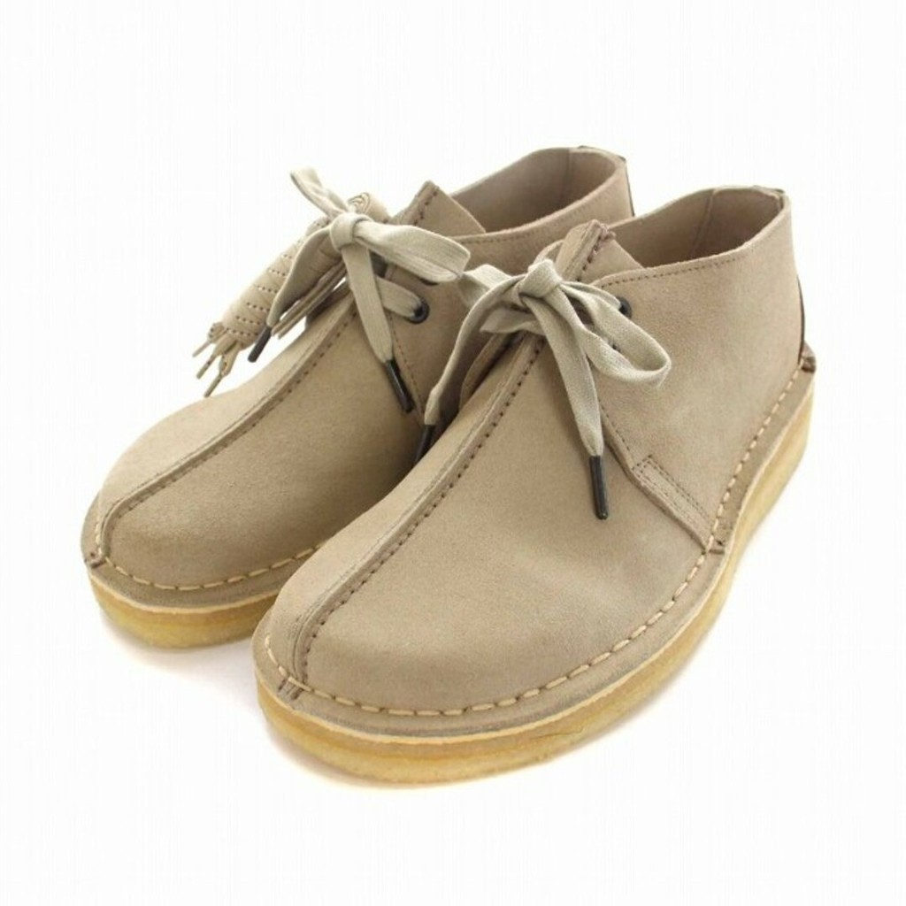 Clarks Desert Trek Sand Suede Shoes UK 7 Beige Direct from Japan Secondhand