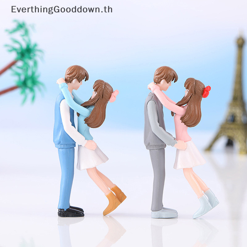 Ever 1 คู ่ ตุ ๊ กตาคู ่ หวาน Garden Micro Landscape Diy Plastic Craft TH