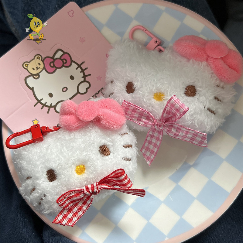 [mozh] สีชมพู Hello Kitty ตุ๊กตาพวงกุญแจการ์ตูนสัตว์จี้พวงกุญแจรถกระเป๋าเป้สะพายหลัง Ch กระเป๋าอุปกรณ์ตกแต่ง [TH]