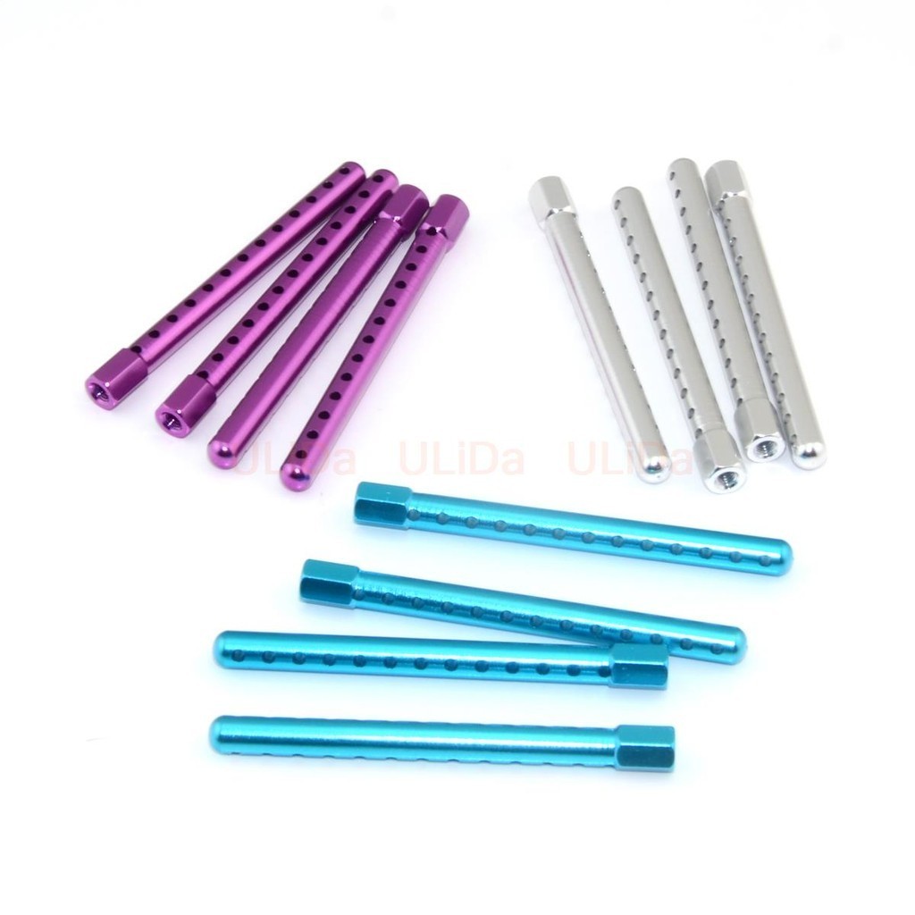 คอลัมน์เปลือกรถ RC 4 ชิ้น 122037 02010 Body Mount โลหะอลูมิเนียม Standoff Spacer เสาสําหรับ HSP 9412