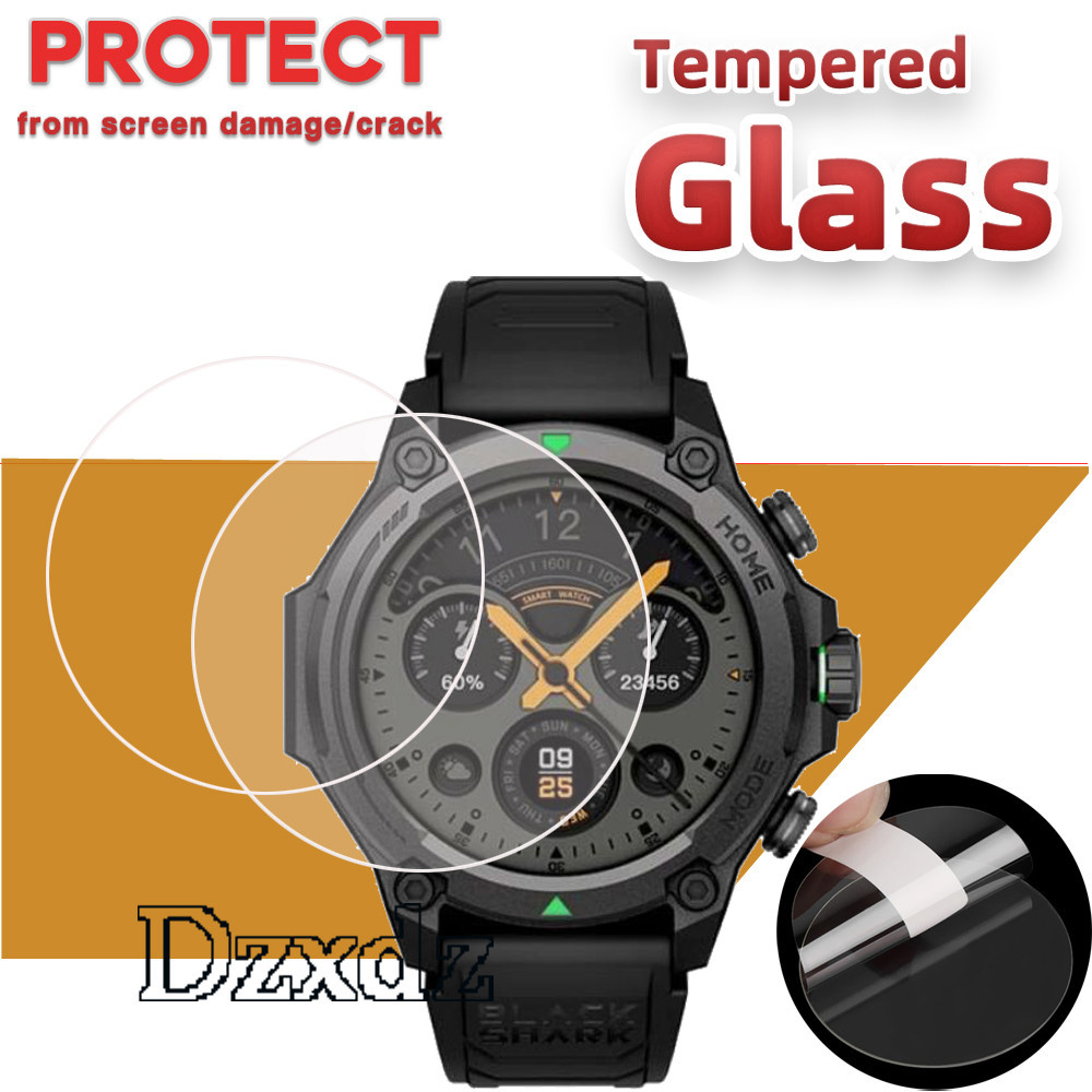 ฟิล์ม Black Shark Smartwatch GS3 Ultra ฟิล ์ มป ้ องกันสําหรับ Black Shark Smartwatch GS3 Sport S1 classic Proสมาร ์ ทนาฬิกากระจกนิรภัยป ้ องกันหน ้ าจอฟิล ์ มกระจกแข ็ ง