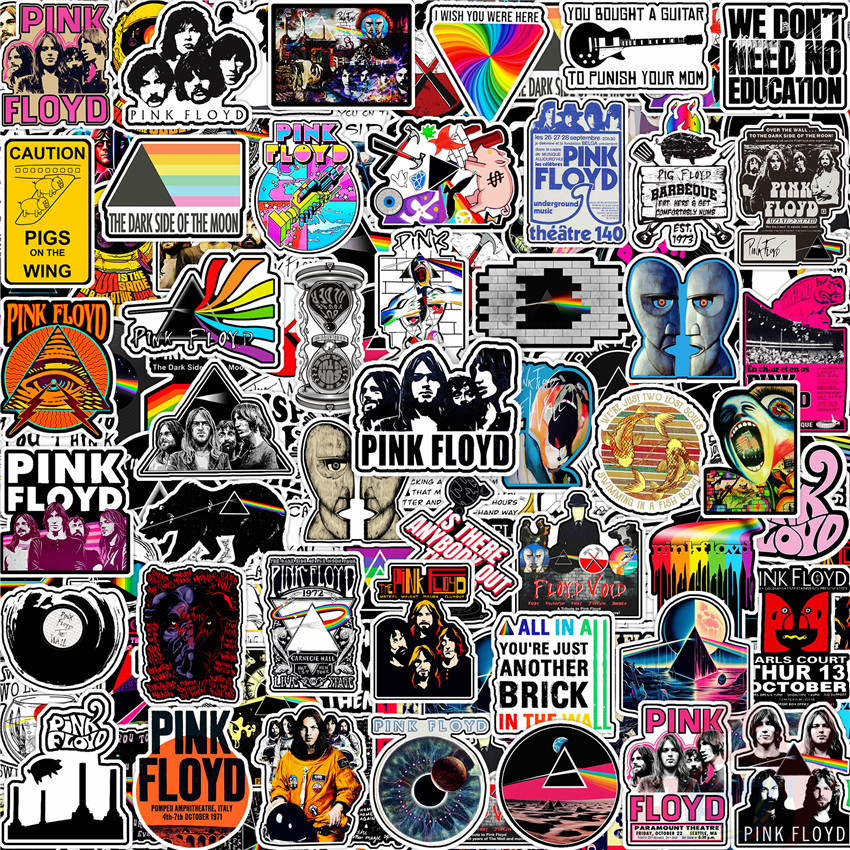 100ชิ้น/เซ็ต ★★★ วงร็อค . สติ๊กเกอร์คู่มือไดอารี่ขนาดเล็ก Pink Floyd ★★★ Diy แฟชั่นสมุดภาพอัลบั้มตกแต่งสติ๊กเกอร์สติ๊กเกอร์ (ขนาด:2~3ซม.)