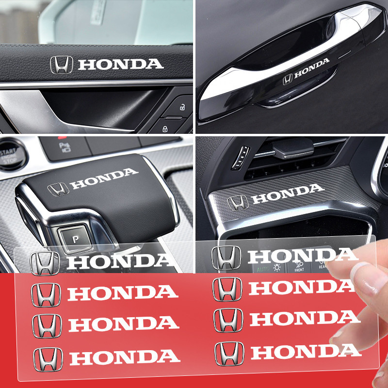 5/10pcs Universal 3D รถรถจักรยานยนต์ป้ายสติกเกอร์รูปลอกตกแต่งสําหรับ Honda Civci CRV Accord Mugen Pr