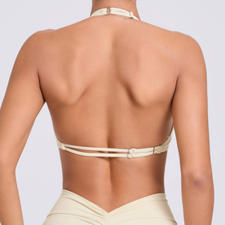 Shamzu Double Adjustable Buckle Neck Hanging Yoga Vest Women…