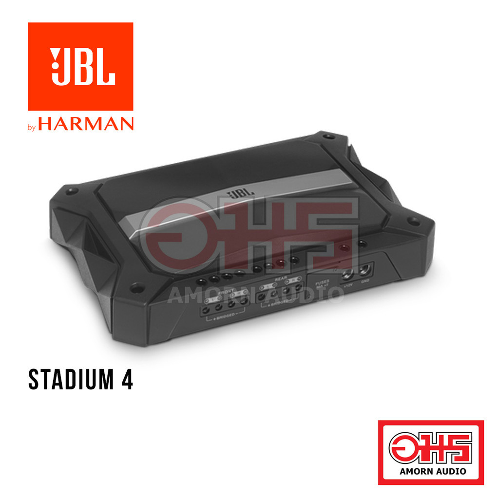 JBL STADIUM 4 | High-performance, full-range, 4-channel Class D car audio amplifier | AMORN AUDIO