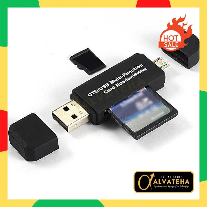 เครื่องอ่านการ์ด OTG SD TF Card Micro USB 2.0 USB30HS
