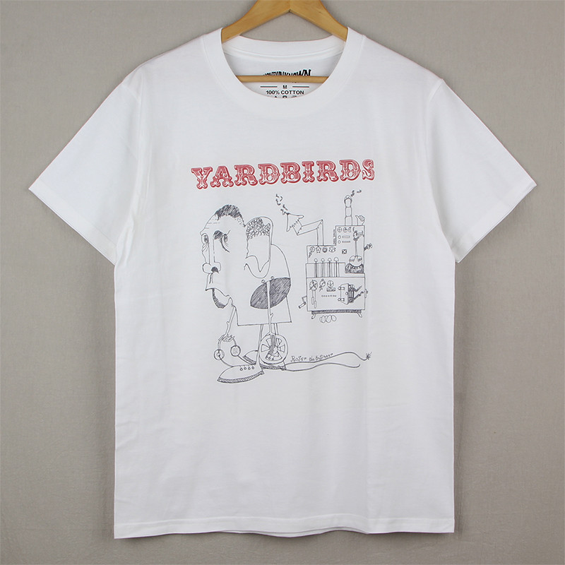 เสื้อยืด Yardbirds Roger The Engineer Nestling Rock Short Sleeve Casual American T-Shirt