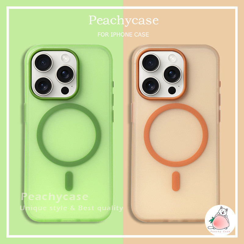 Ins Pure สีไร้สายชาร์จแม่เหล็ก Frosted เคสโทรศัพท์สําหรับ iPhone 15 14 Plus 13 12 Pro Max 11 15promax Big Hole TPU ฝาหลังกันกระแทกปลอก