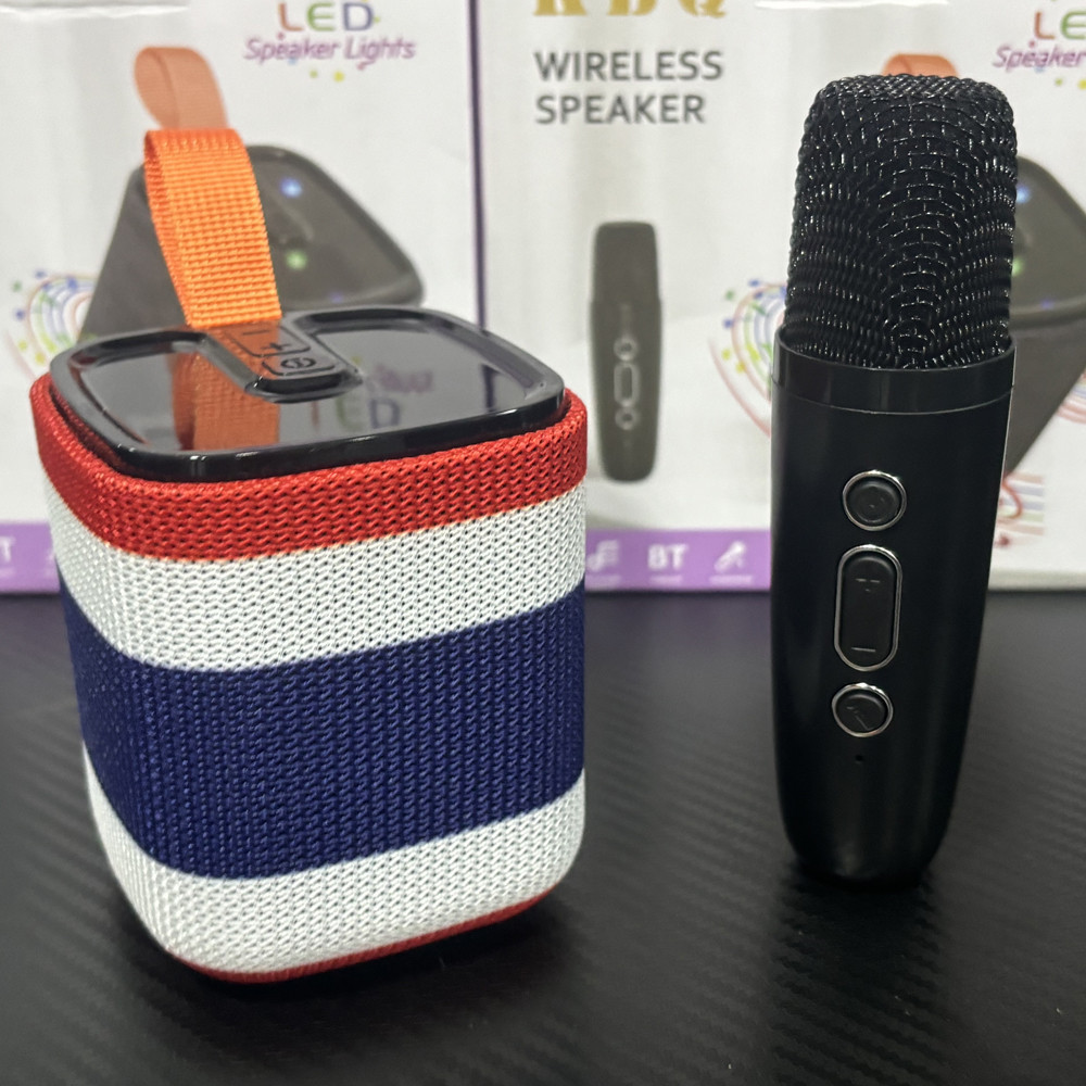 Thailand Flag Thai Elephant ลำโพงบลูทูธ ลำโพงบลูทูธ K12 แบบพกพาไมโครโฟนคู่ ลำโพงคาราโอเกะ USB TF AUX