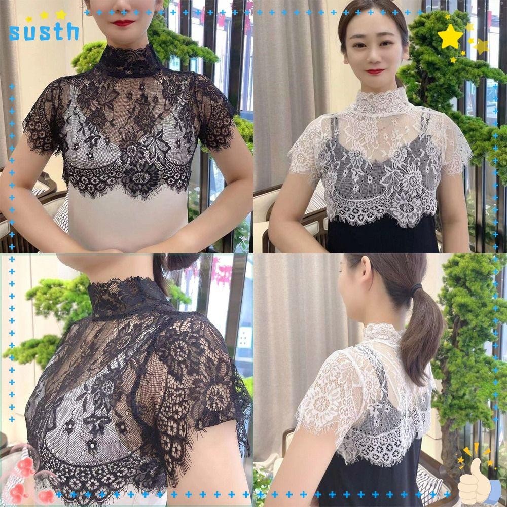 ของพวกเขา เสื้อปกปลอม,ลูกไม้ปักปกเท็จ,เสื้อปกเท็จผ้าพันคอผ้าคลุมไหล่ตกแต่งเสื้อผ้าอุปกรณ์เสริมแฟชั่นเสื้อที่ถอดออกได้ปกผู้หญิงเลดี้