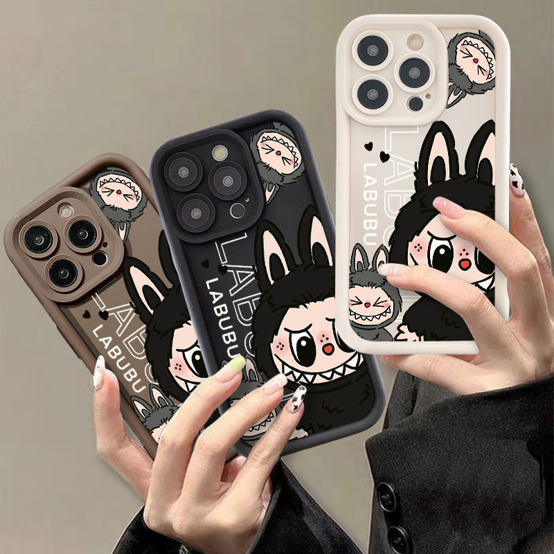 น่ารัก Labubu สําหรับ Huawei Nova 5t 6se 7i/Huawei Y6P Y7A Y7 Y9 Prime Y7 Pro 2019 Y9 2019 การ์ตูนคู่แนวโน้มยี่ห้อ Angel Eye Cover