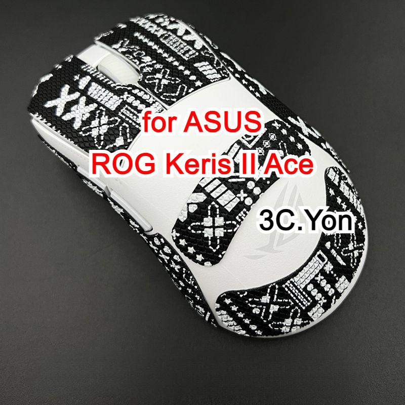 ผิวเมาส์สําหรับ ASUS ROG Keris II Ace เมาส์เล่นเกมไร้สาย Anti-Slip Side Grips เทปยืดหยุ่นสติกเกอร์น้ําหนักเบา Optical HyperSpeed Mouse Skates เทป Pad แผ่นกันเหงื่อฟิล์ม