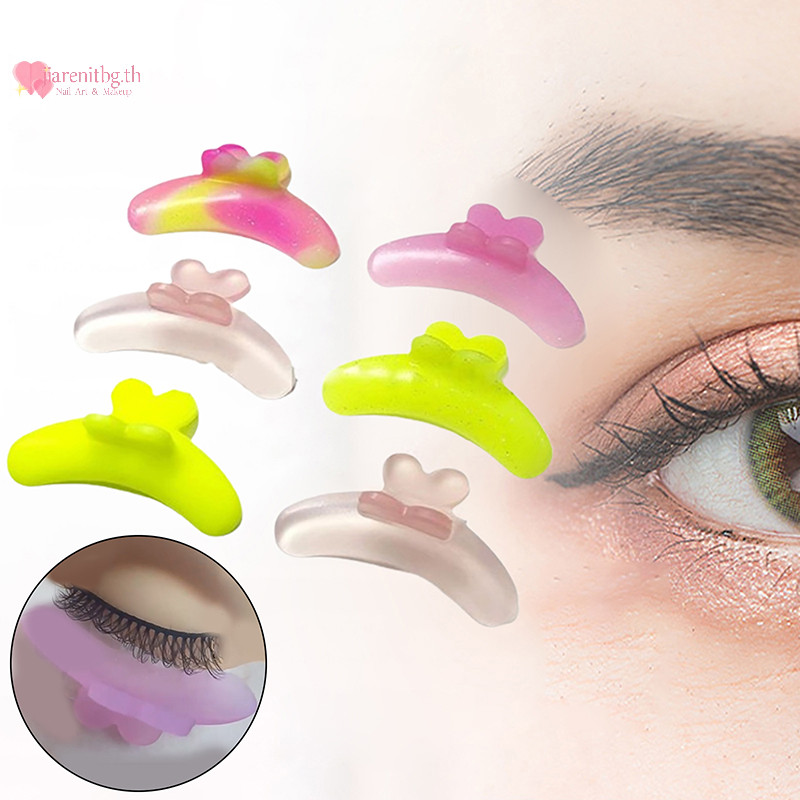 Renbg ซิลิโคน Anti-fall Off Eyelash Pads Anti-slip Lash Lift ริบบิ้นนํามาใช้ใหม่ขนตา Perm Pads Perm Eyelash Spacer Lash Lifg เครื่องมือ TH