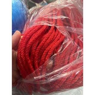 เชือกถัก เชือกล่ม เชือกสายกรรไดแห (นิ่ม)ยาว 10เมตร *สีเเดง,ข…