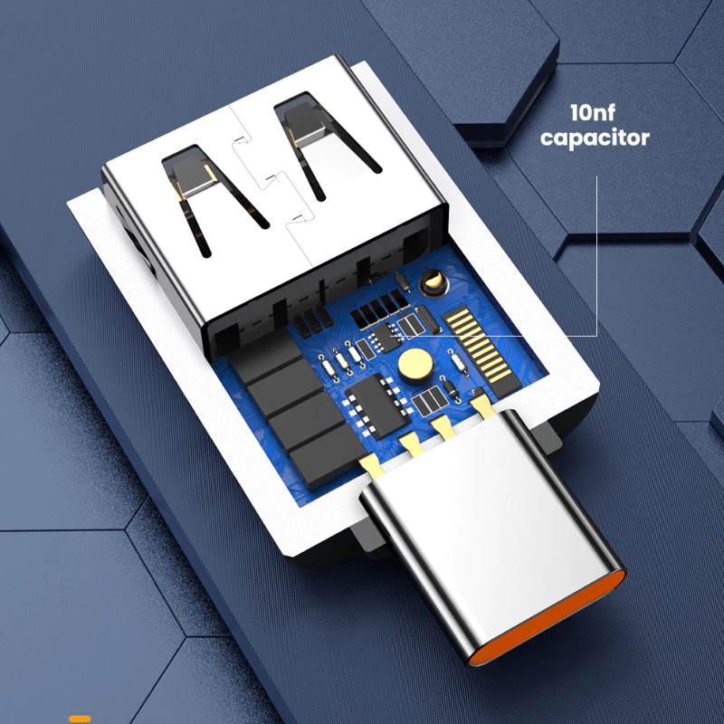 USB2.0 ถึงอะแดปเตอร์ Type C USB-C otg Fast Charging Connector Type C ชาย USB หญิงแปลง OTG 10A สําหรับแล็ปท็อปสมาร์ทโฟน thumbnail 8