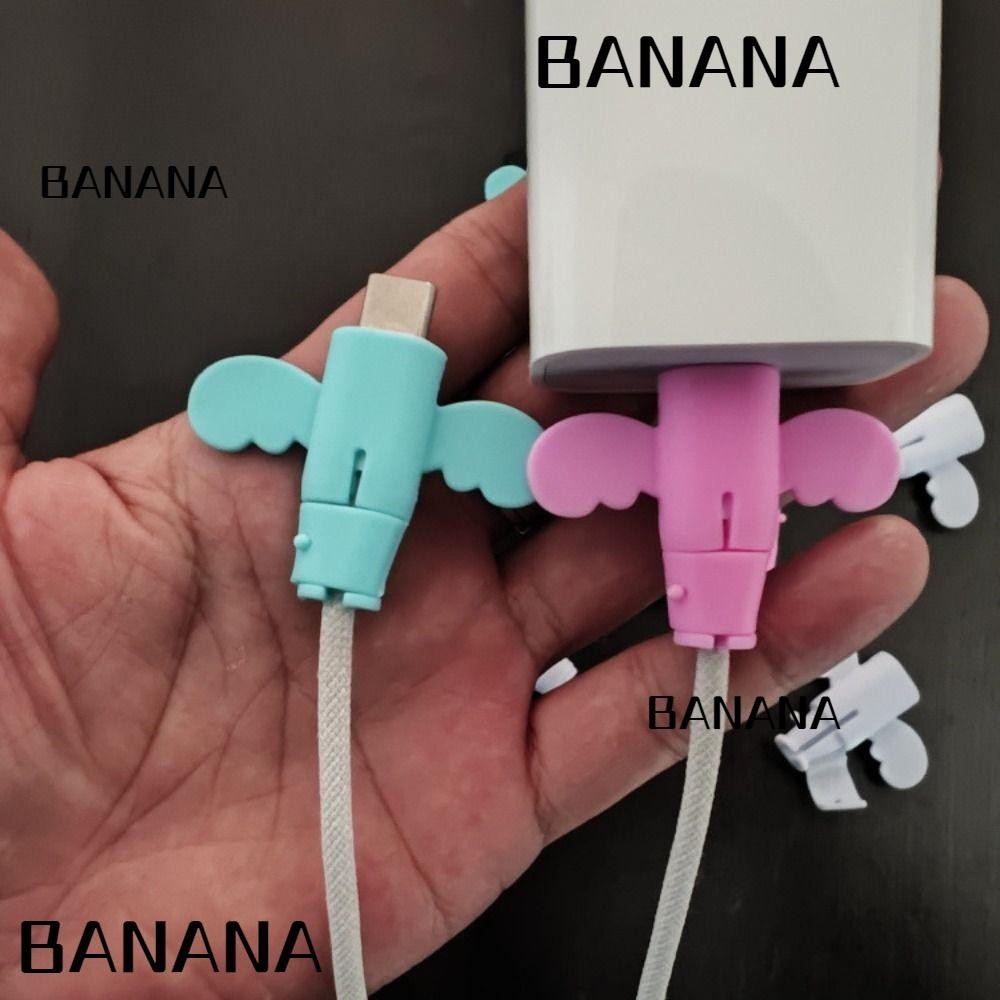 Banana1 Data Line Protector, ซิลิโคน USB Cable Protection, น่ารัก Cable Saver ชาร์จป้องกันสายไฟป้องก