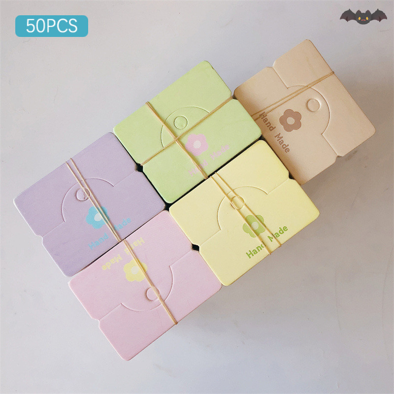 [PE] 50pcs ดอกไม้สี Hairpins กระดาษแข็งเครื่องประดับบรรจุภัณฑ์ถุงการ์ดกระดาษการ์ดการ์ดสร้อยคอสร้อยข้อมือต่างหูกระดาษแข็ง TH