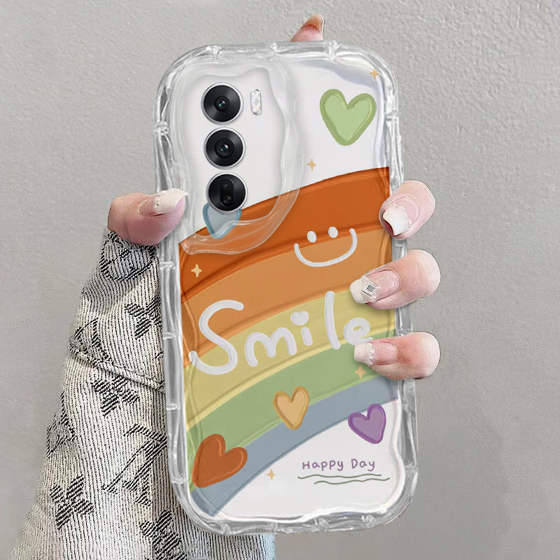 เคส OPPO Reno12 5G Reno 12 PRO 11 10 11F 8 8Z 7Z เคสโทรศัพท์ใส เคสนิ่ม ความรู้สึกสูง หยักแมว ดอกไม้ ใส เคสโทรศัพท์ ราคา ถูกที่สุด ดีลบีเคเค แกลเลอรีภาพที่ 9