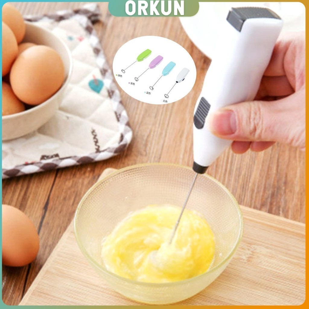 Orkun เครื่องตีฟองนมที่ ใช้ถ่าน 2AA เครื่องผสมอาหาร