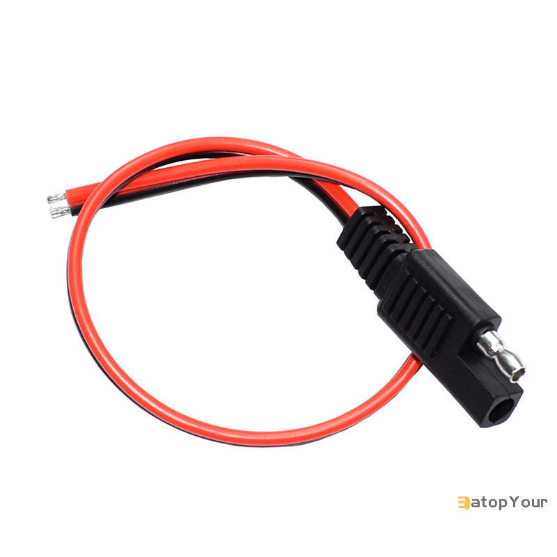 Eatopyour] SAE Power Automotive Extension Cable 18AWG 30CM 2 Pin with SAE Connector Cable ใหม่