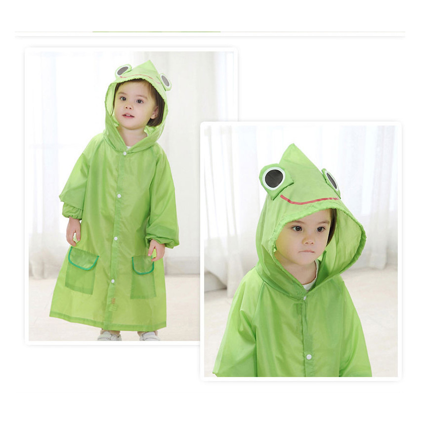 เสื้อกันฝนสำหรับเด็กลายการ์ตูนสุดน่ารักเสริมกระเป๋าหลัง พกพาสะดวก แนะนำเด็กสูง90-130cm. YY046 - รูปที่ 5