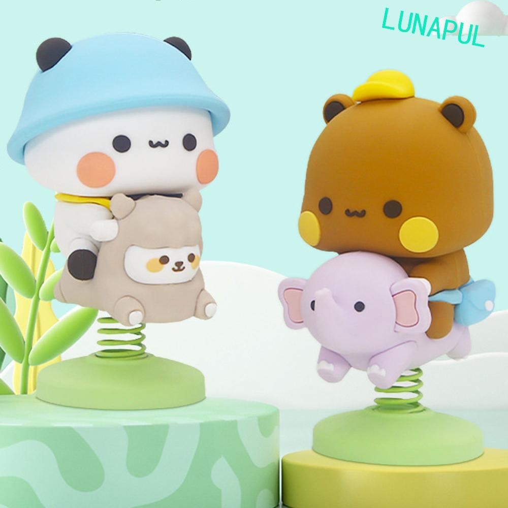Lunapul Panda Bubu Dudu รูปตุ๊กตา, สัตว์หมี Bubu Dudu Panda Bear รูป, น่ารักสะสมการ์ตูน Panda Bubu หมีของเล่นคริสต์มาสของขวัญ