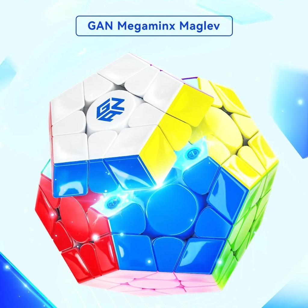 Gan Megaminx Maglev UV 3x3 Cube Professional GAN Megaminx V2 3x3 ปริศนาของเล่น