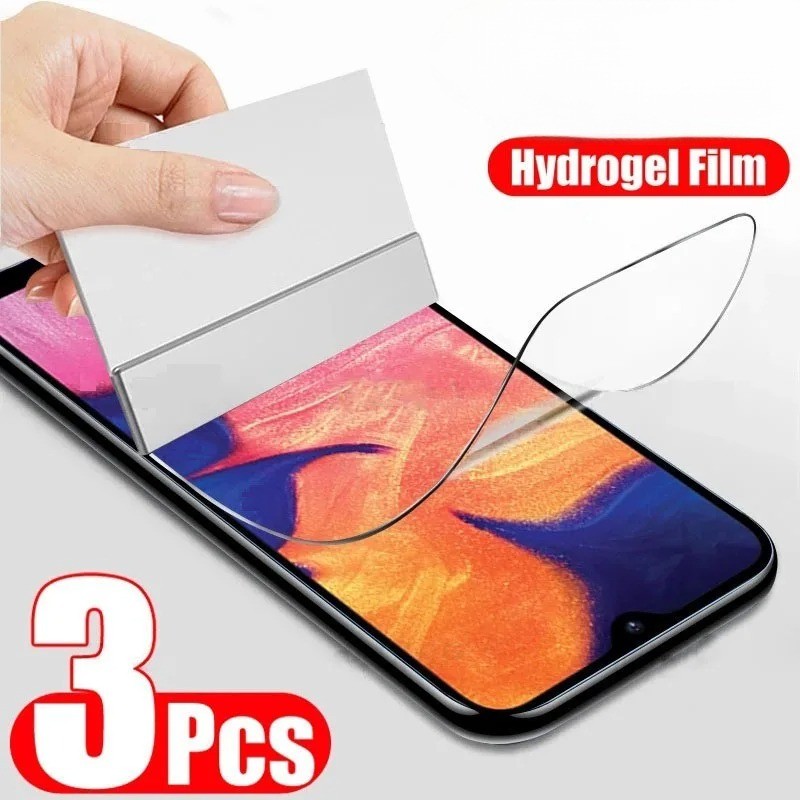 3 ชิ้น 3D ฝาครอบ HD Clear Soft Hydrogel ฟิล์ม Anti Blue Light โทรศัพท์ป้องกันหน้าจอสําหรับ Oukitel W