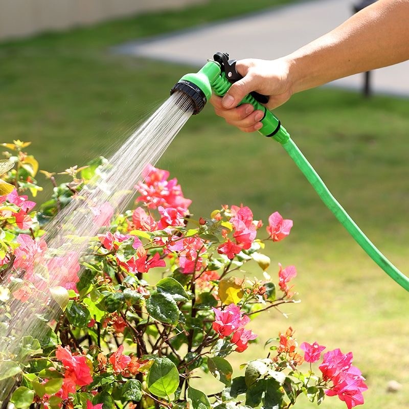 ปืนฉีดน้ำ ปืนฉีดน้ำปรับได้ ปืนน้ำอเนกประสงค์ อุปกรณ์หัวฉีดแรงดันปรับได้7ระดับ รดน้ำต้นไม้ พ่นน้ำ สินค้า